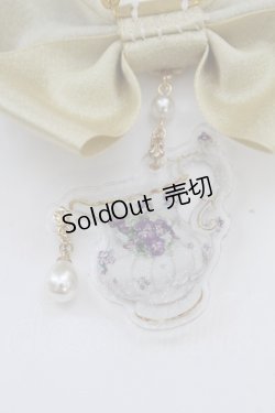 画像3: Enchantlic Enchantilly / すみれの茶器リボンブローチ  ゴールド T-25-08-21-025-LO-AC-SA-ZT