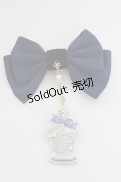 画像1: Enchantlic Enchantilly / 瓶モチーフリボンブローチ  ネイビー T-25-08-21-027-LO-AC-SA-ZT