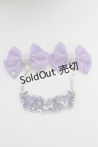 Enchantlic Enchantilly / 幸せなすみれ姫のリボンブローチ  ラベンダー T-25-08-21-028-LO-AC-SA-ZT