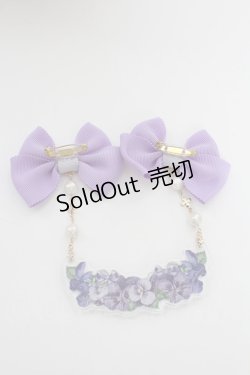 画像2: Enchantlic Enchantilly / 幸せなすみれ姫のリボンブローチ  ラベンダー T-25-08-21-028-LO-AC-SA-ZT