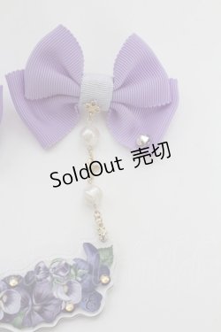 画像3: Enchantlic Enchantilly / 幸せなすみれ姫のリボンブローチ  ラベンダー T-25-08-21-028-LO-AC-SA-ZT