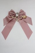 Enchantlic Enchantilly / ビジューパールチェーンリボンブローチ  ピンク T-25-08-21-030-LO-AC-SA-ZT