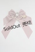Enchantlic Enchantilly / ビジューパールチェーンリボンブローチ  ピンク T-25-08-21-030-LO-AC-SA-ZI