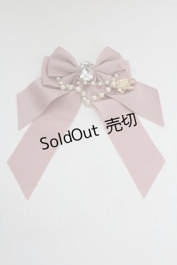 画像1: Enchantlic Enchantilly / ビジューパールチェーンリボンブローチ  ピンク T-25-08-21-030-LO-AC-SA-ZI