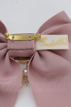 画像3: Enchantlic Enchantilly / ビジューパールチェーンリボンブローチ  ピンク T-25-08-21-030-LO-AC-SA-ZT