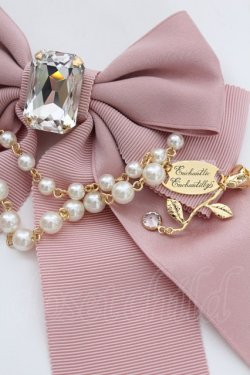 画像4: Enchantlic Enchantilly / ビジューパールチェーンリボンブローチ  ピンク T-25-08-21-030-LO-AC-SA-ZT