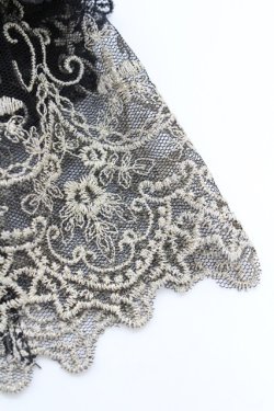 画像3: ATELIER PIERROT / Eleanorレースカフス  黒Ｘゴールド T-25-08-21-031-EL-ZA-SA-ZT