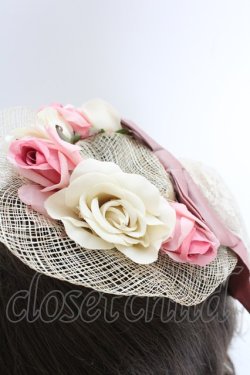 画像5: metamorphose / ローズミニ麦わらハット  生成りＸピンク T-25-08-21-032-ME-AC-SA-ZI