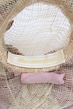 画像7: metamorphose / ローズミニ麦わらハット  生成りＸピンク T-25-08-21-032-ME-AC-SA-ZI