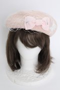 Enchantlic Enchantilly / 麗らかなリボンチュールサマーベレー帽  ピンク T-25-08-21-034-LO-AC-SA-ZT
