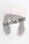 Enchantlic Enchantilly / 麗らかなリボンチュールサマーベレー帽  ピンク T-25-08-21-034-LO-AC-SA-ZT