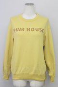 PINK HOUSE / ミニフラワーゼッケンデザインスウェット  イエロー T-25-08-21-006-LO-TO-SA-ZT