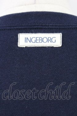 画像3: INGEBORG / ロゴスウェット  ネイビー T-25-08-21-008-LO-TO-SA-ZI