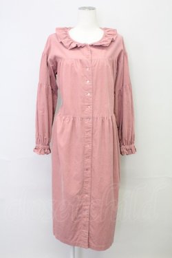画像1: PINK HOUSE / コーデュロイワンピース  ピンク T-25-08-21-010-LO-OP-AS-ZT
