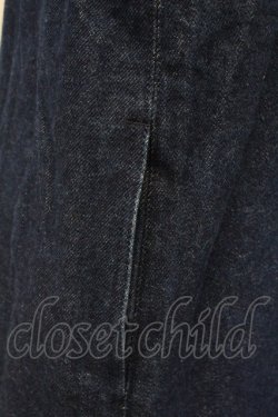 画像5: KANEKO ISAO / 裾ロゴ刺繍デニムジャンパースカート  青デニム T-25-08-21-012-EL-OP-SA-ZI