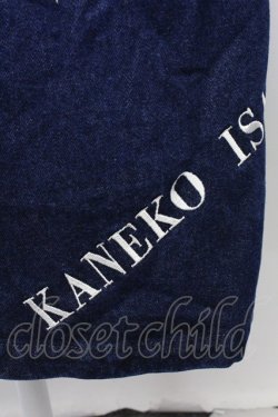 画像7: KANEKO ISAO / 裾ロゴ刺繍デニムジャンパースカート  青デニム T-25-08-21-012-EL-OP-SA-ZI
