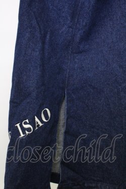 画像8: KANEKO ISAO / 裾ロゴ刺繍デニムジャンパースカート  青デニム T-25-08-21-012-EL-OP-SA-ZI