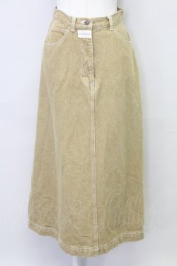 画像1: INGEBORG / フロントロゴワッペンスカート  ブラウン T-25-08-21-013-LO-SK-SA-ZT