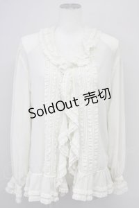 INGEBORG / シースルーオーバーブラウス  白 T-25-08-24-001-LO-BL-SA-ZT