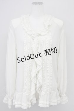 画像1: INGEBORG / シースルーオーバーブラウス  白 T-25-08-24-001-LO-BL-SA-ZT