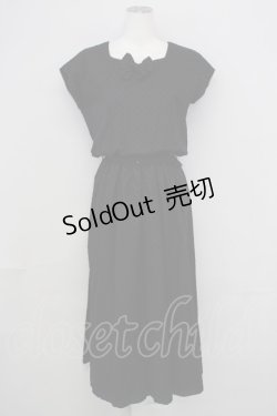画像1: INGEBORG / ドビードットワンピース  ブラック T-25-08-24-021-LO-OP-SA-ZI