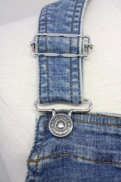 画像4: PINK HOUSE / オーバーオールジャンパースカート  ブラック T-25-08-24-026-LO-OP-SA-ZI