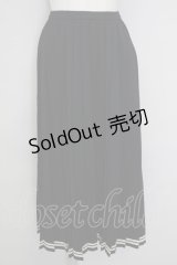 PINK HOUSE / ニットプリーツロングスカート  ブラック T-25-08-24-030-LO-SK-SA-ZT