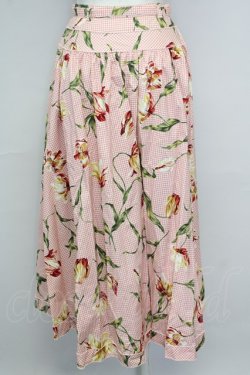 画像2: INGEBORG / チューリップギンガムチェックスカート  ピンクチェック T-25-08-24-032-LO-SK-SA-ZT