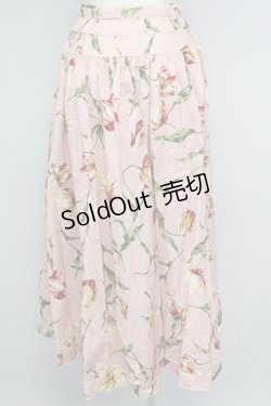 画像2: INGEBORG / チューリップギンガムチェックスカート  ピンクチェック T-25-08-24-032-LO-SK-SA-ZI