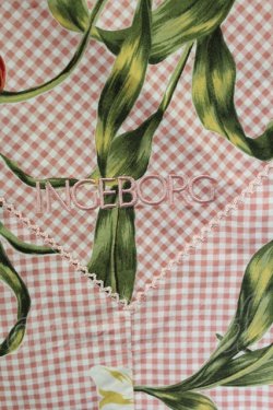 画像3: INGEBORG / チューリップギンガムチェック大判ストール  ピンクチェック T-25-08-24-036-LO-ZA-SA-ZT