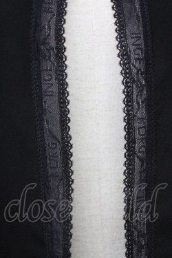 画像4: INGEBORG / ロゴレース縁デザインジャケット S 黒 T-25-08-24-010-LO-JA-SA-ZT