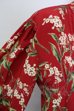 画像4: INGEBORG / 桜プリントワンピース  赤 T-25-08-24-015-LO-OP-SA-ZT