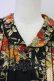 画像5: INGEBORG / 琵琶ベリー薔薇ブーケプリントワンピース  黒 T-25-08-24-018-LO-OP-SA-ZT