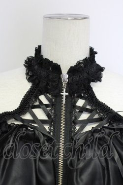画像3: MR corset / H&A DOUBLE NECK LACE MINI TUNIC DRESS  黒 T-25-08-25-020-PU-OP-SA-ZT