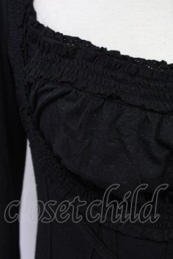 画像3: OZZ ANGELO / ラメ入り長袖トップス  ブラック T-25-08-25-006-OO-TO-SA-ZT