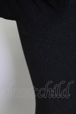 画像4: OZZ ANGELO / ラメ入り長袖トップス  ブラック T-25-08-25-006-OO-TO-SA-ZT