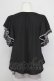 画像2: axes femme / 袖レース前結びトップス M ブラック T-25-08-25-009-AX-TO-SA-ZT (2)