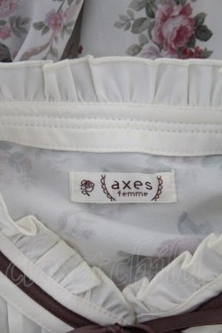 画像4: axes femme / アイビーローズ柄ワンピース  アイボリー T-25-08-25-010-AX-OP-SA-ZT