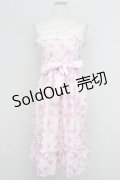 Pina sweetcollection / フラワーガーデンジャンパースカート  ピンク T-25-08-25-012-LO-OP-SA-ZI