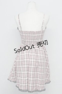 画像2: Jamie エーエヌケー / チェックキャミワンピース  ピンク T-25-08-25-015-LO-OP-SA-ZI