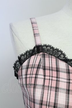 画像3: Jamie エーエヌケー / チェックキャミワンピース  ピンク T-25-08-25-015-LO-OP-SA-ZT