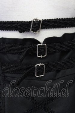 画像4: MR corset / THREE BUCKLE SKIRT  黒 T-25-08-25-018-PU-SK-SA-ZI