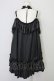 画像2: MR corset / H&A DOUBLE NECK LACE MINI TUNIC DRESS  黒 T-25-08-25-020-PU-OP-SA-ZT (2)