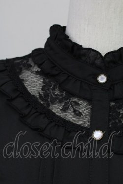 画像3: axes femme / ローズカメオ×ジャボブラウス L 黒 T-25-08-27-004-AX-BL-SA-ZT