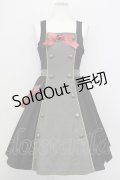 metamorphose / 研究生ジャンパースカート  グレー T-25-08-27-008-ME-OP-SA-ZI