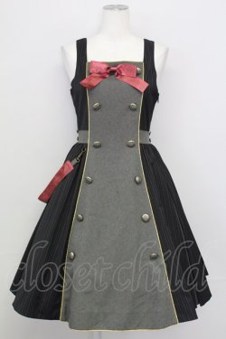 画像1: metamorphose / 研究生ジャンパースカート  グレー T-25-08-27-008-ME-OP-SA-ZT