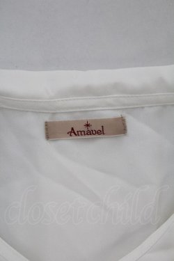 画像5: Amavel / クロス刺繍スクエア襟ブラウス  白Ｘ黒 T-25-08-27-001-CA-BL-SA-ZT
