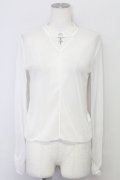 axes femme POETIQUE / チョーカーデザインシアープルオーバー M ホワイト T-25-08-27-002-AX-TO-SA-ZT