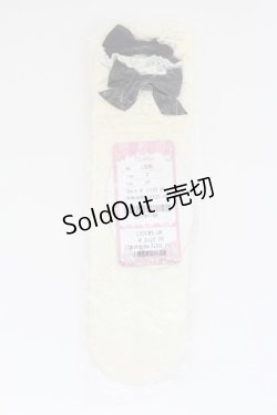 画像1: To Alice / ヴィンテージドールソックス  アイボリーＸ黒 T-25-08-27-019-LO-ZA-SA-ZI
