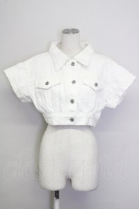 Melt the lady / 半袖ジャケット  白 T-25-08-30-025-PU-JA-SA-ZI